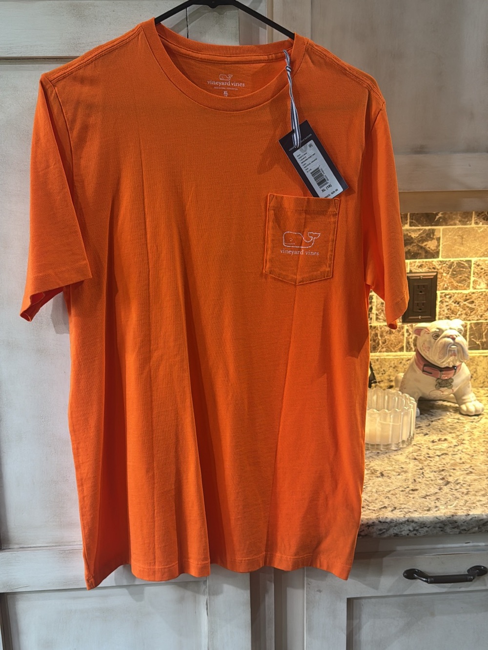 Vineyard Vines Youth XL Bright Orange Pocket Tee